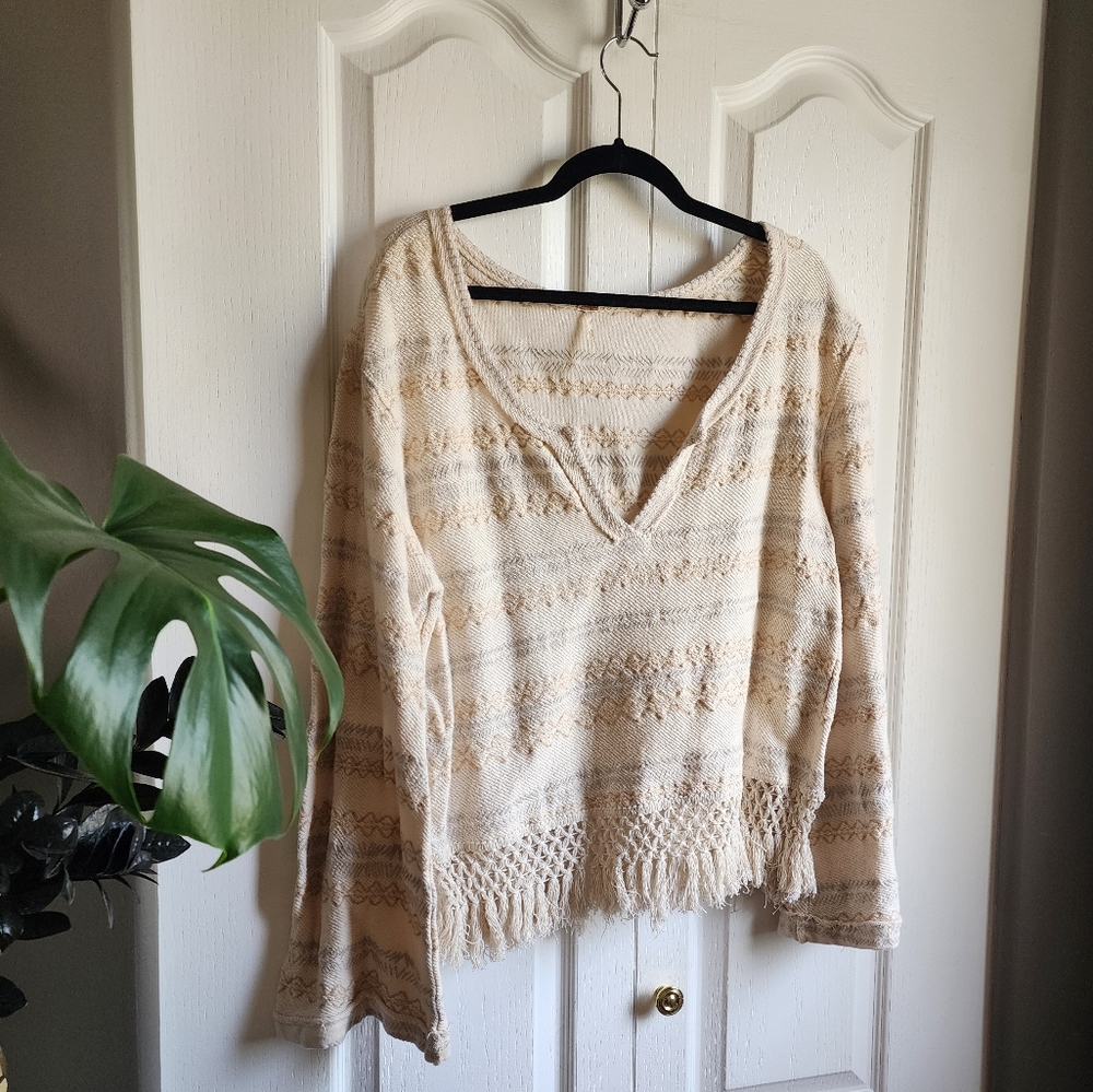 Free People Fringe Knit
